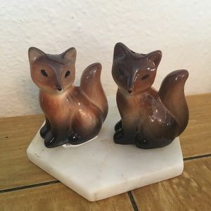 NEW Fox Salt & Pepper Shakers